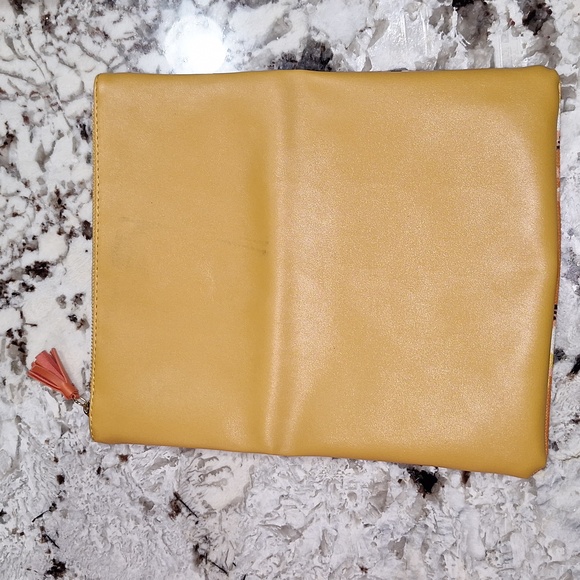 🍊 Rachel Pally Zahara fold over orange floral clutch - Picture 4 of 12